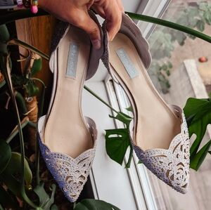 Betsy Johnson Lucy Wedding Flat Size 11